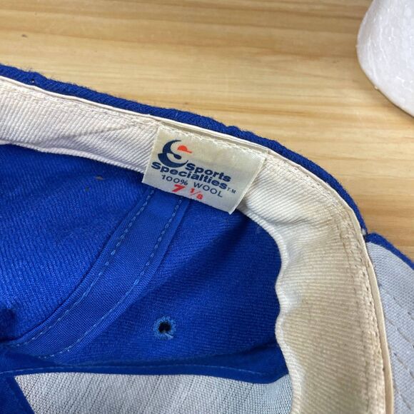 MLB Atlanta Braves Sports Specialties Men’s 7 1/8 Blue Cap Vintage - Picture 12 of 13